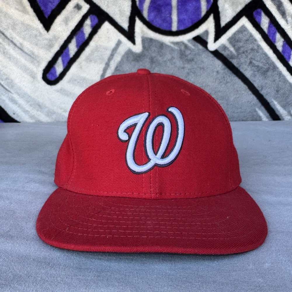 Size 7 1/2 - New Era Fitted Hat Washington Nationals Fitted Hat Vintage USA